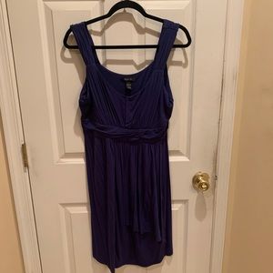 Style & Co Short Blue Dress Lg